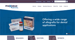 Desktop Screenshot of maxxeusdental.com